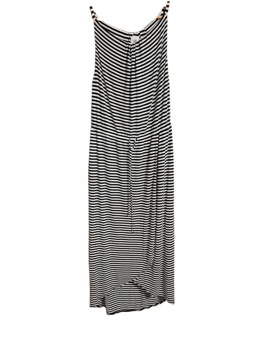 Cabi Blue White Striped Maxi Dress
